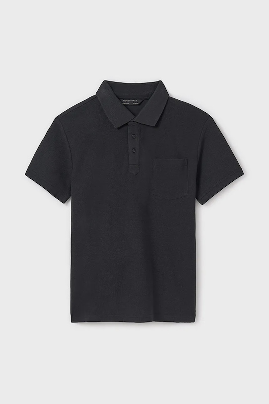 

Хлопковая детская поло Mayoral, черный