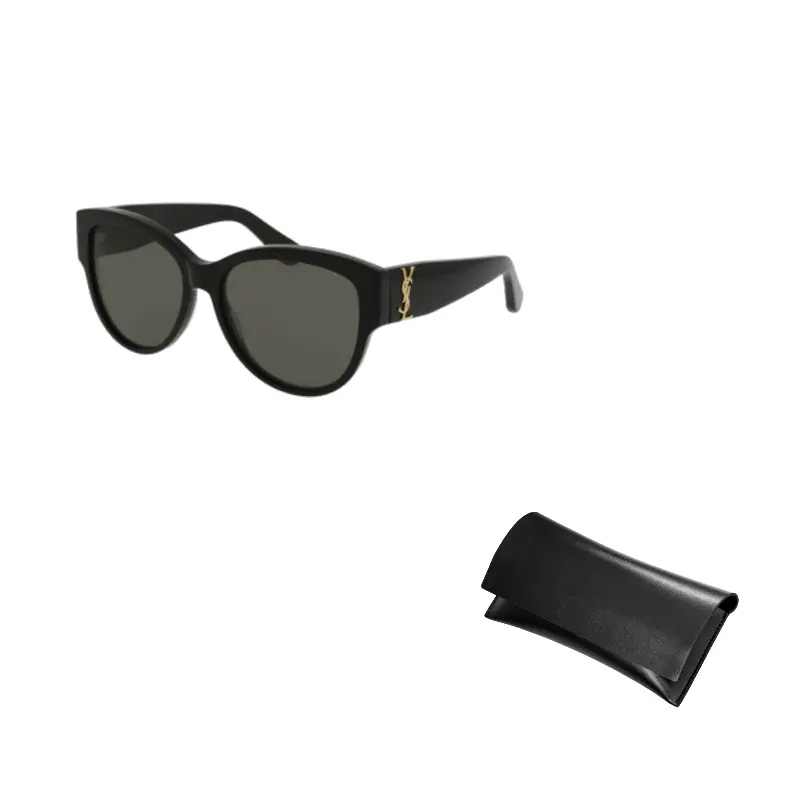 

SAINT LAURENT Солнцезащитные очки SL M3 55 серые и черные, Black
