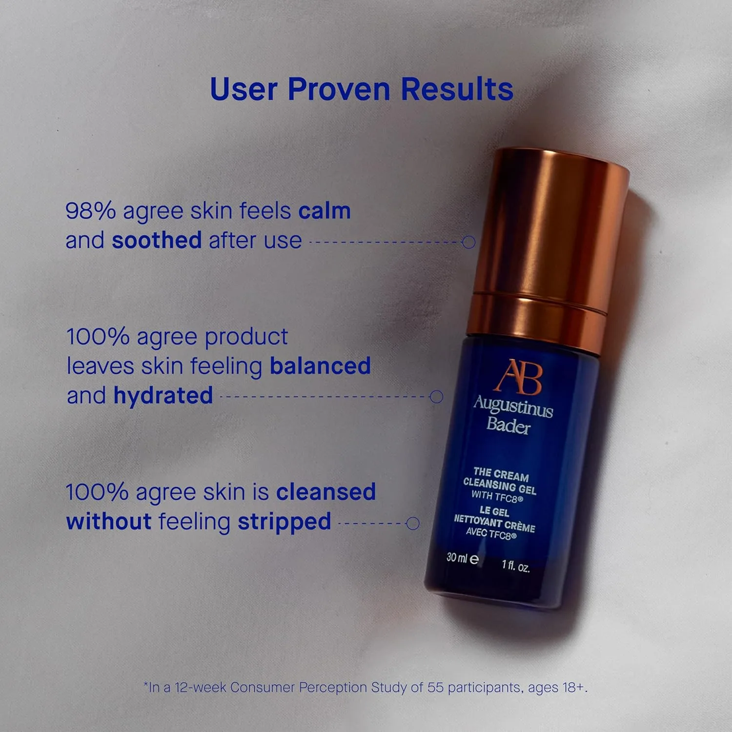 Гель для умывания Augustinus Bader — The Cream Cleansing Gel - нежный увлажняющий очищающий гель для лица, удаляет загрязнения, 29.6 мл — фото 2