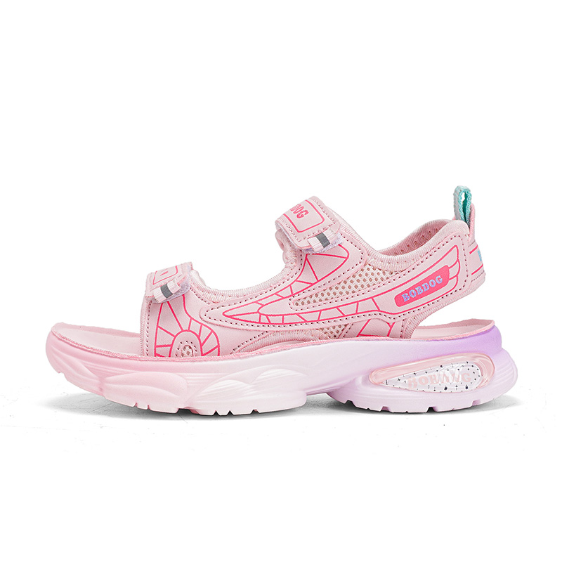 

Детские сандалии из нескользящей, износостойкой, дышащей и быстросохнущей ткани. BOBDOG, фиолетовый