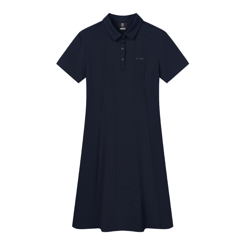 

K·SWISS Женское платье с коротким рукавом KSWISS цвета темного индиго