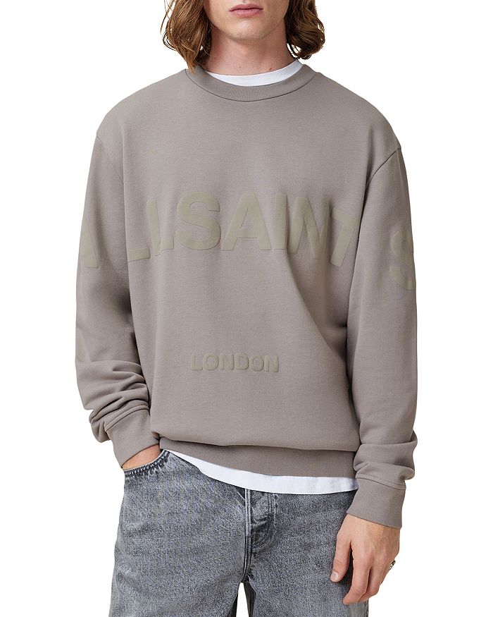 

Бигги Хлопковый Свитшот с Логотипом ALLSAINTS, коричневый/бежевый