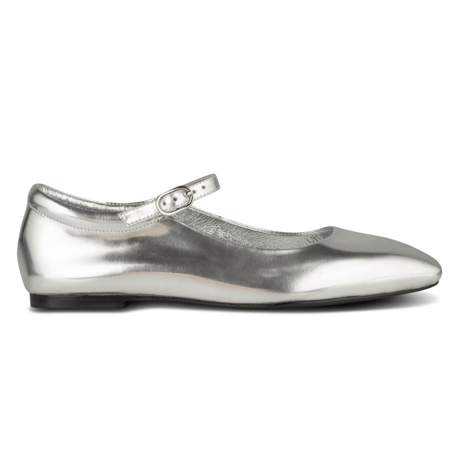 Maya Shoes In Metallic Silver Shoe the Bear