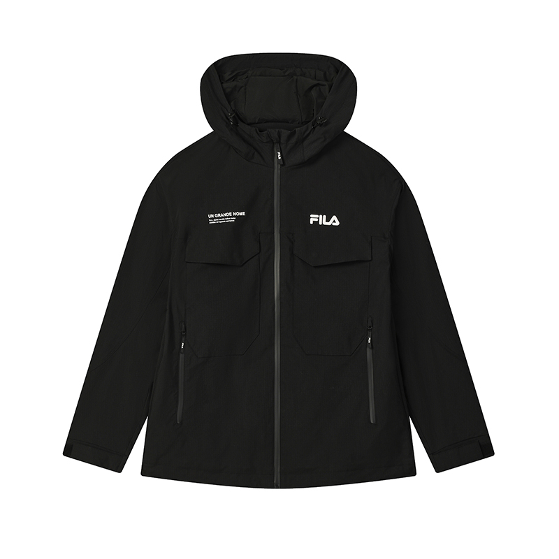 

FILA Оригинальная куртка мужская угольно-черная, Jet Black