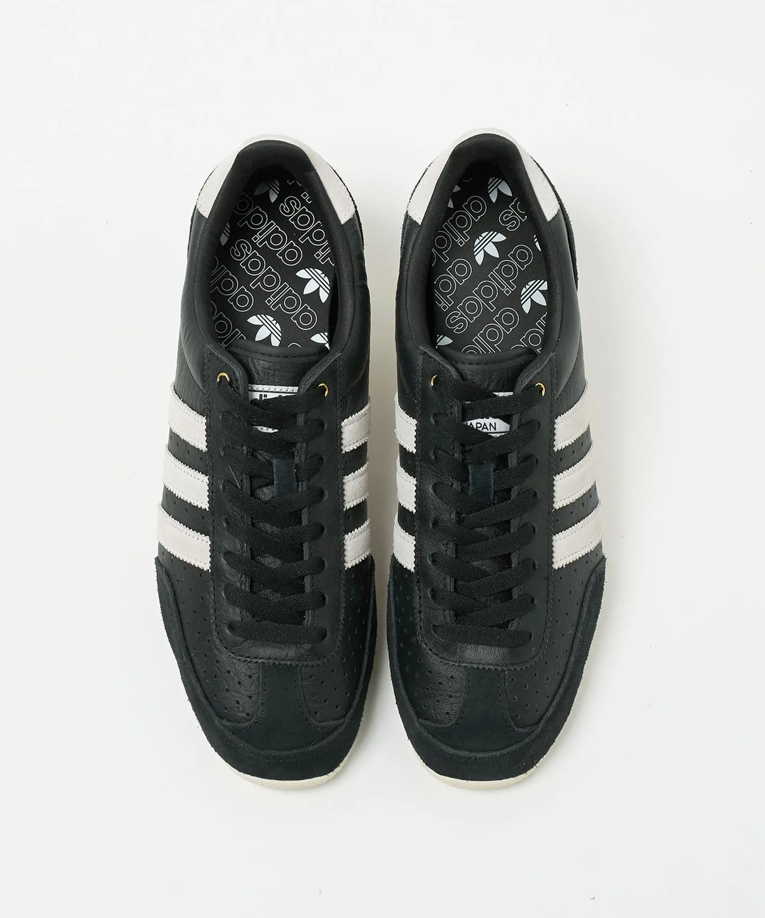 Мужские кроссовки из натуральной кожи adidas Originals JAPAN чёрные — фото 4