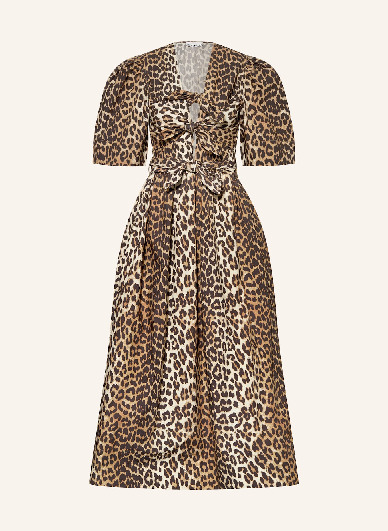 

Платье с вырезами Ganni, мультиколор