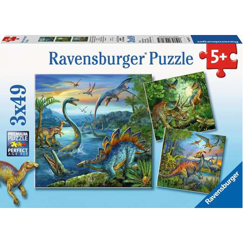 

Пазлы Dinosaur Fascination, 3X49Pc