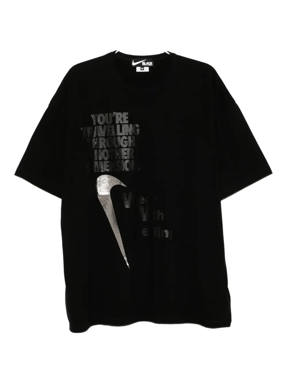 

Футболка с принтом из коллаборации с Nike Black Comme Des Garçons, черный