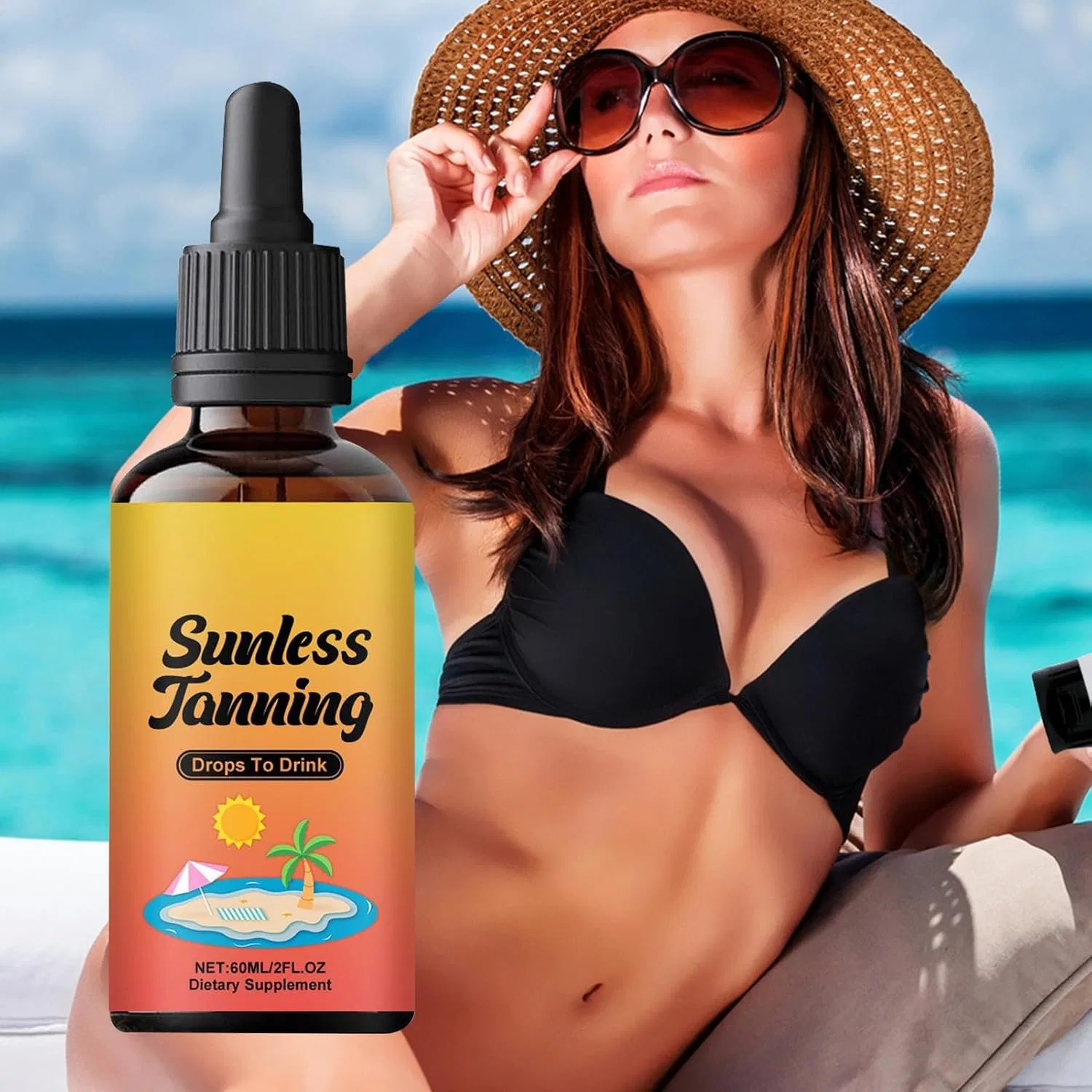 Натуральное масло для автозагара Sunless Tanning Drops, 60 мл Buhygn — фото 2