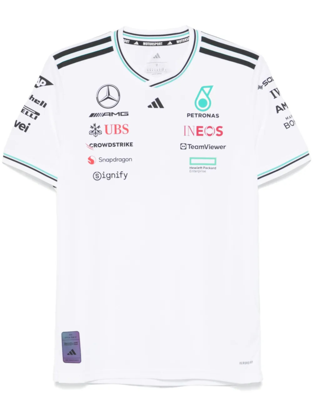 

Футболка команды Формулы-1 adidas Pilot Mercedes-AMG Petronas, белый