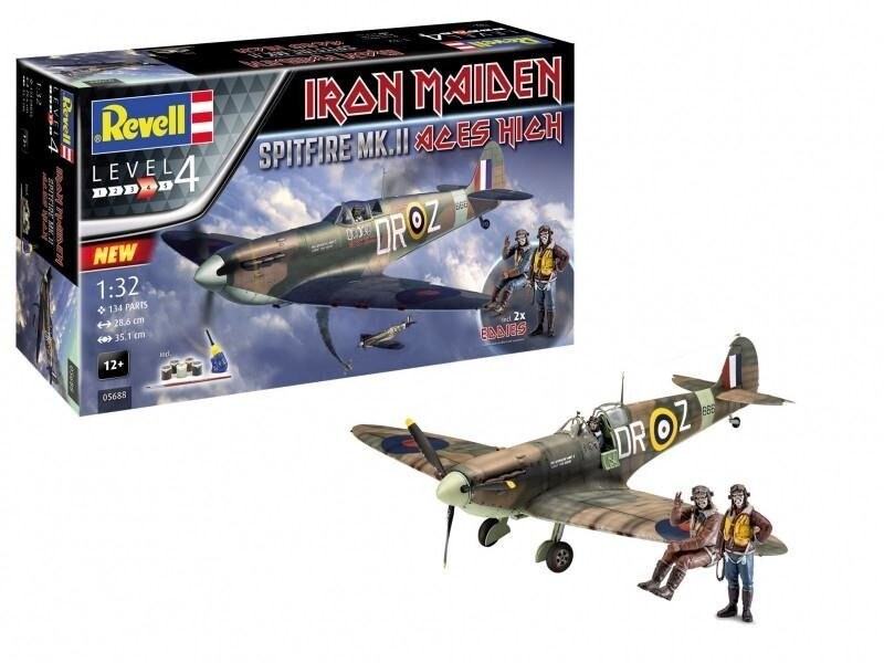 

Revell, Iron Maiden Spitfire MK.II AC, подарочный набор