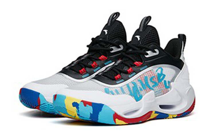 Детские баскетбольные кроссовки GS Mid-top ANTA белые/черные Anta Kids — фото 3