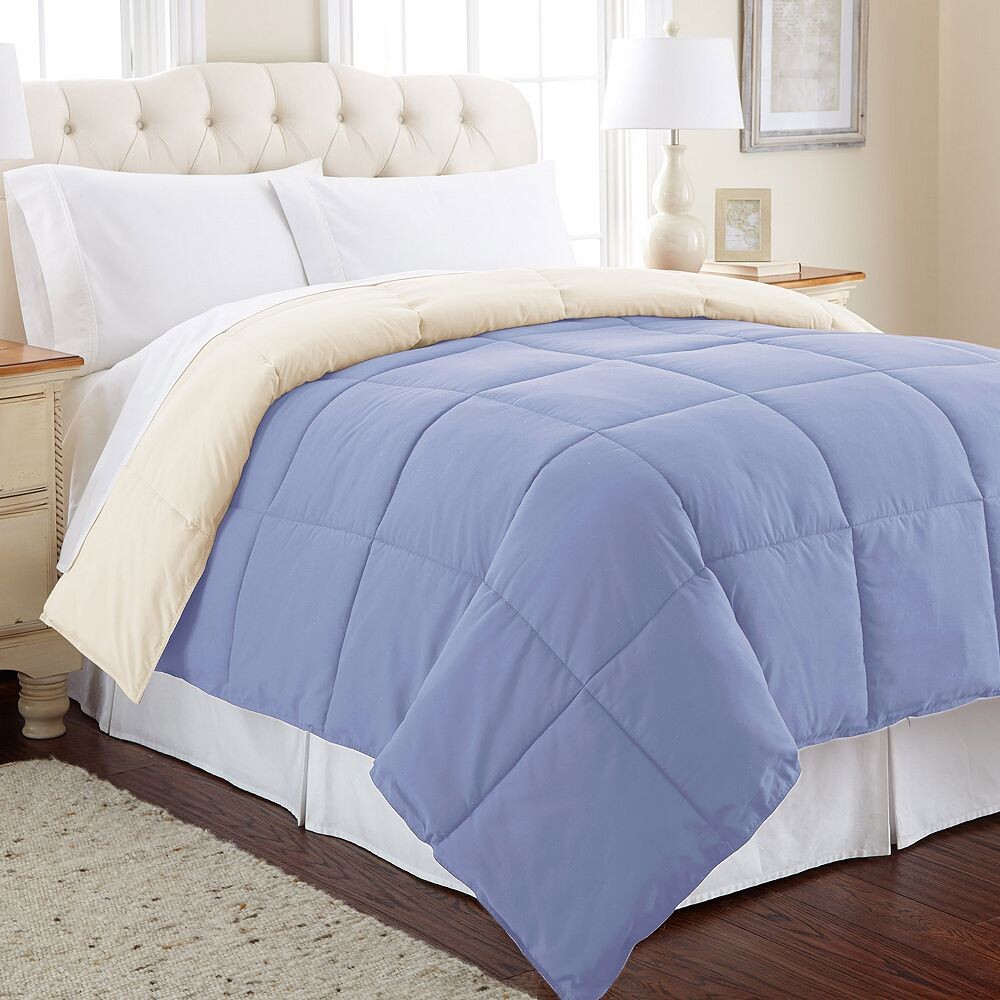 

Двустороннее одеяло Modern Threads с твердым пухом и альтернативой, цвет Light Blue Cream