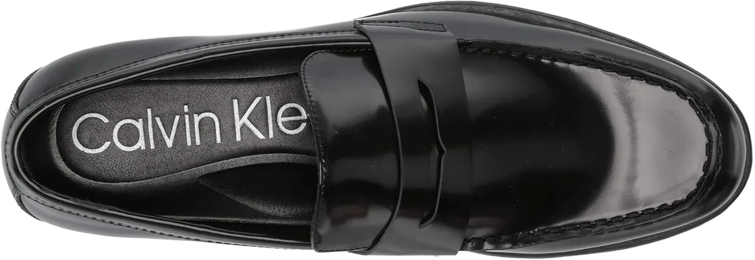 Лоферы Calvin Klein, черная кожа — фото 3