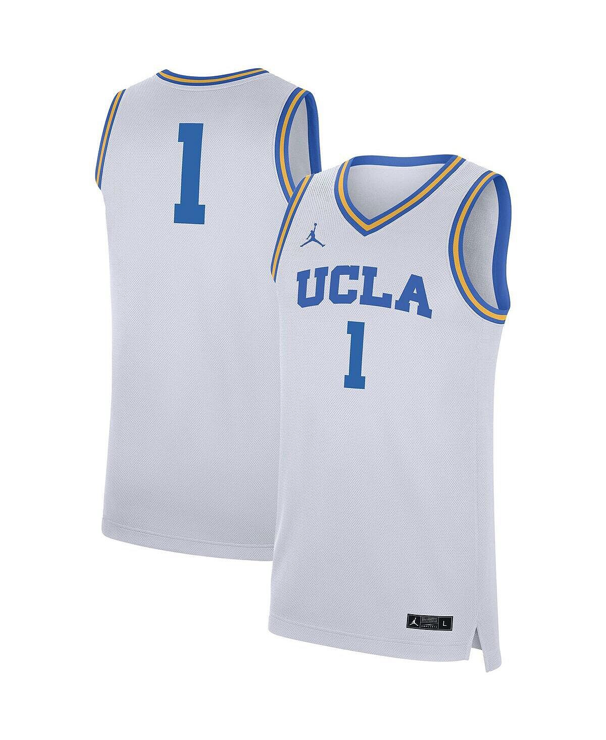 

Мужская белая майка №1 UCLA Bruins Replica Jordan