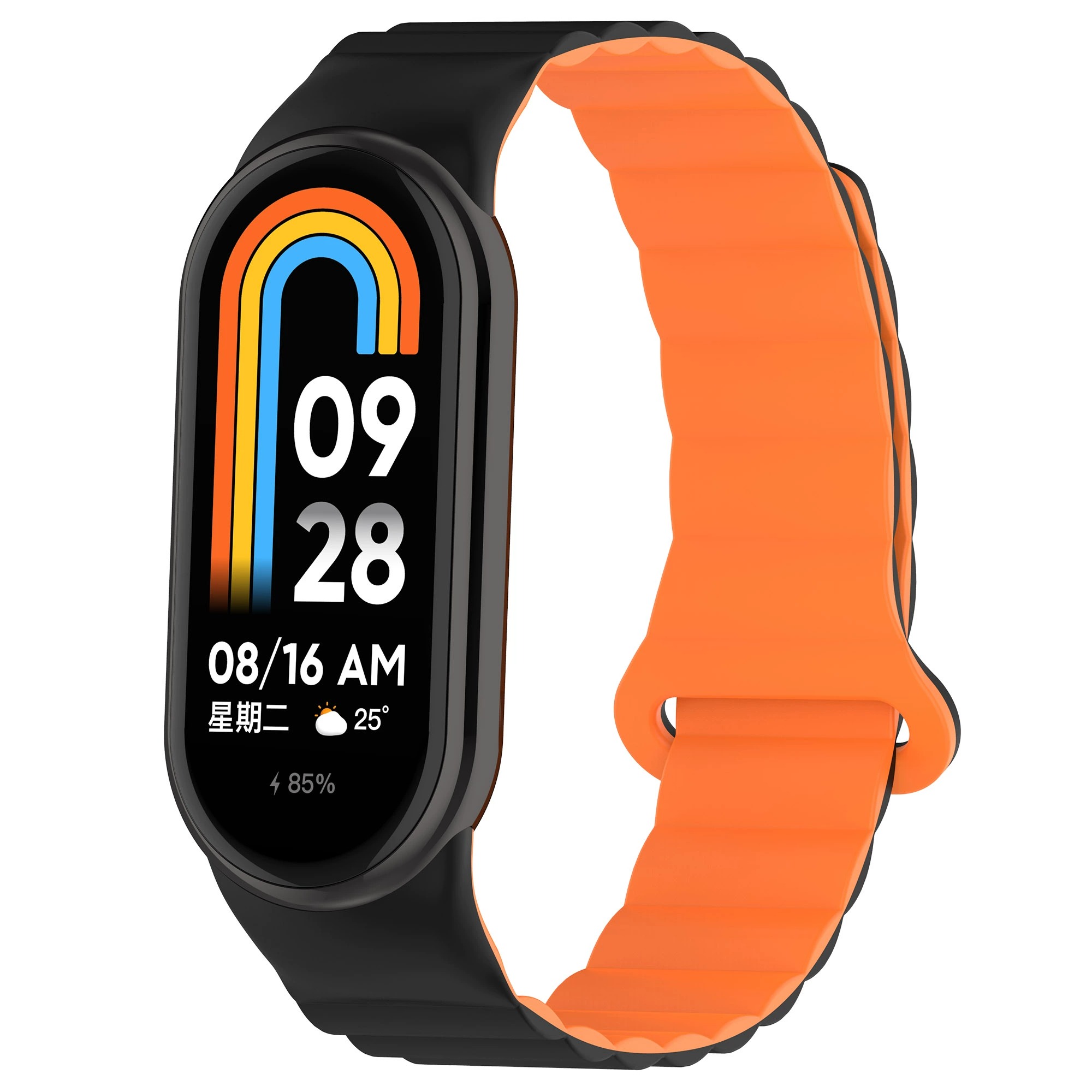 

Ремешок Xiaomi Совместимость Силиконовый Материал Biaodaige, бордовый/черный