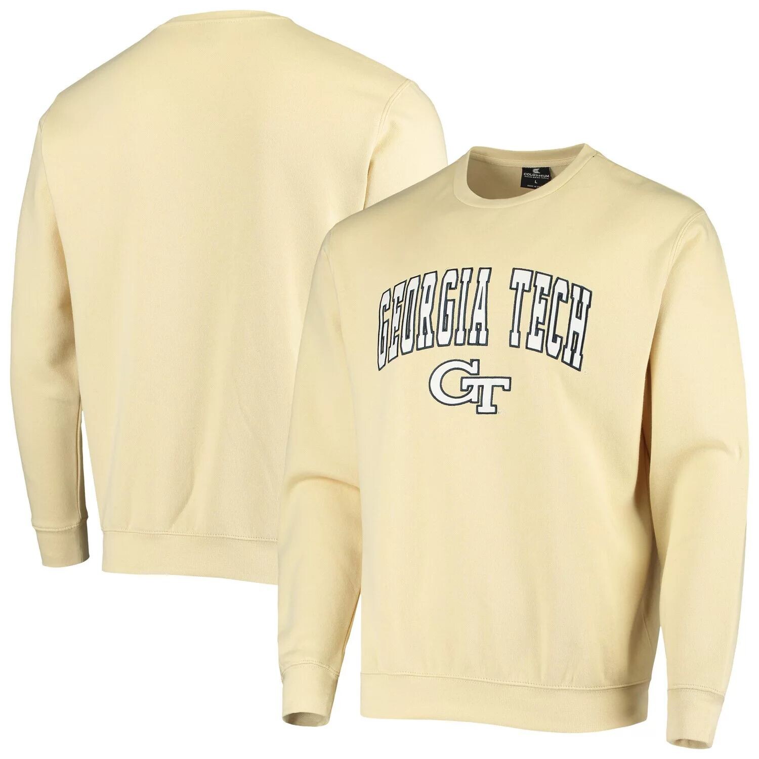 

Мужской свитшот из твила с принтом Arch & Logo Tackle, желтые куртки Georgia Tech Yellow Jackets Colosseum, Желтый, Мужской свитшот из твила с принтом Arch & Logo Tackle, желтые куртки Georgia Tech Yellow Jackets Colosseum