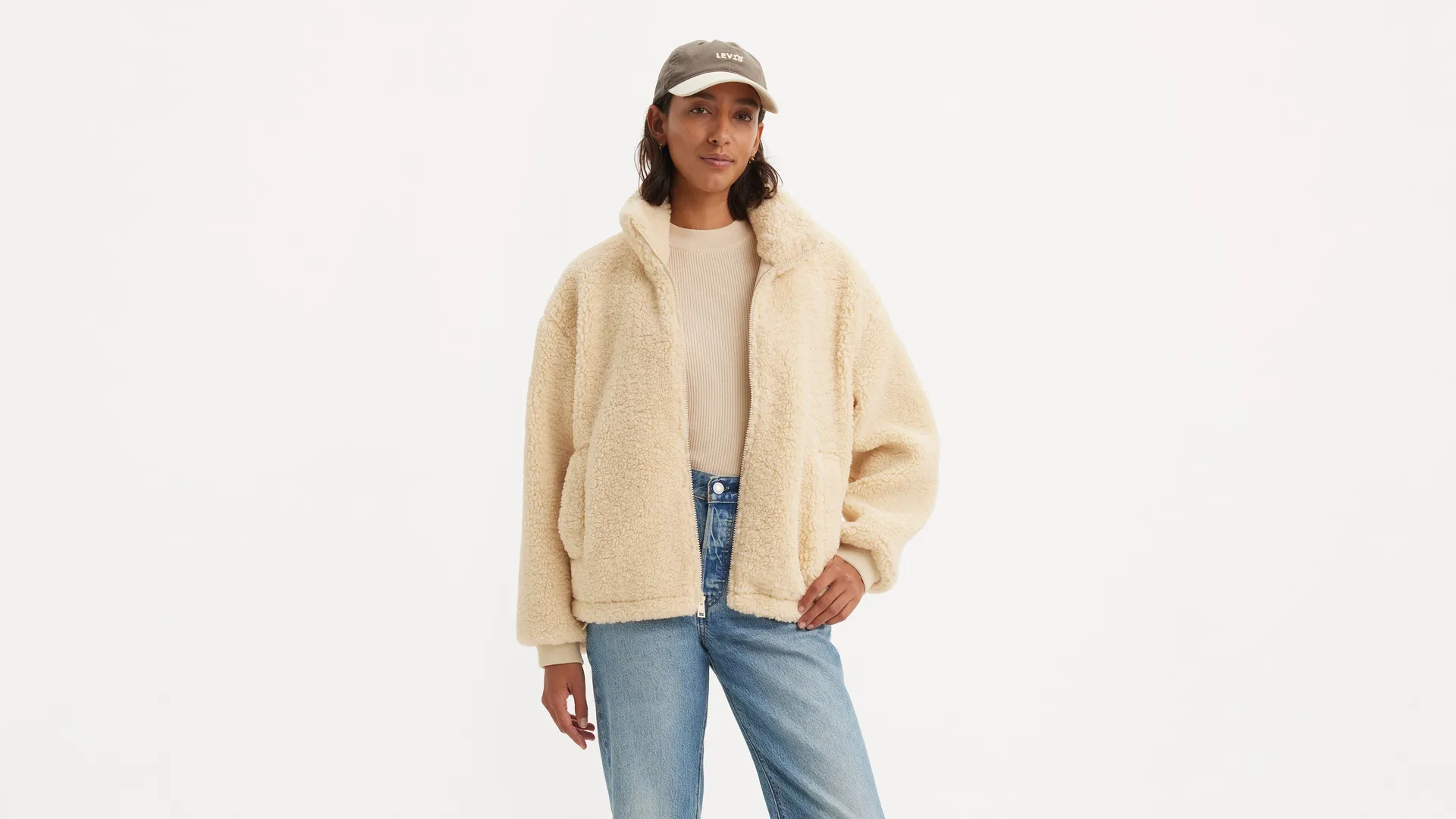 

Куртка из шерпы тедди Levi's, коричневый
