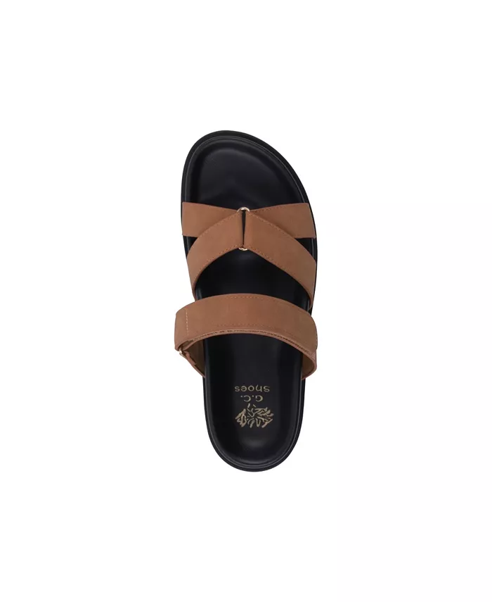 Женские сланцы Denny Slip On GC Shoes, коричневый/бежевый — фото 4