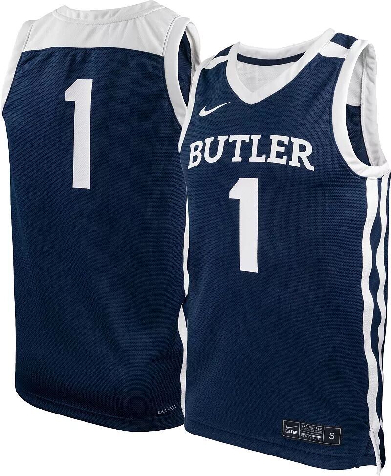 

Мужская синяя баскетбольная майка Nike Butler Bulldogs #1