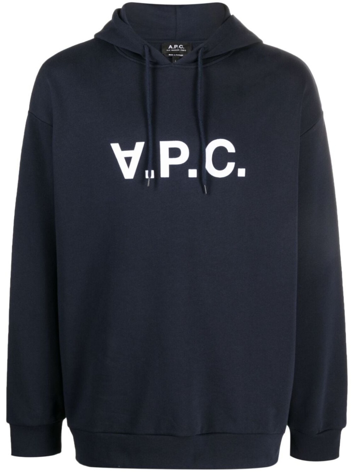 

A.P.C. худи с кулиской и логотипом, синий