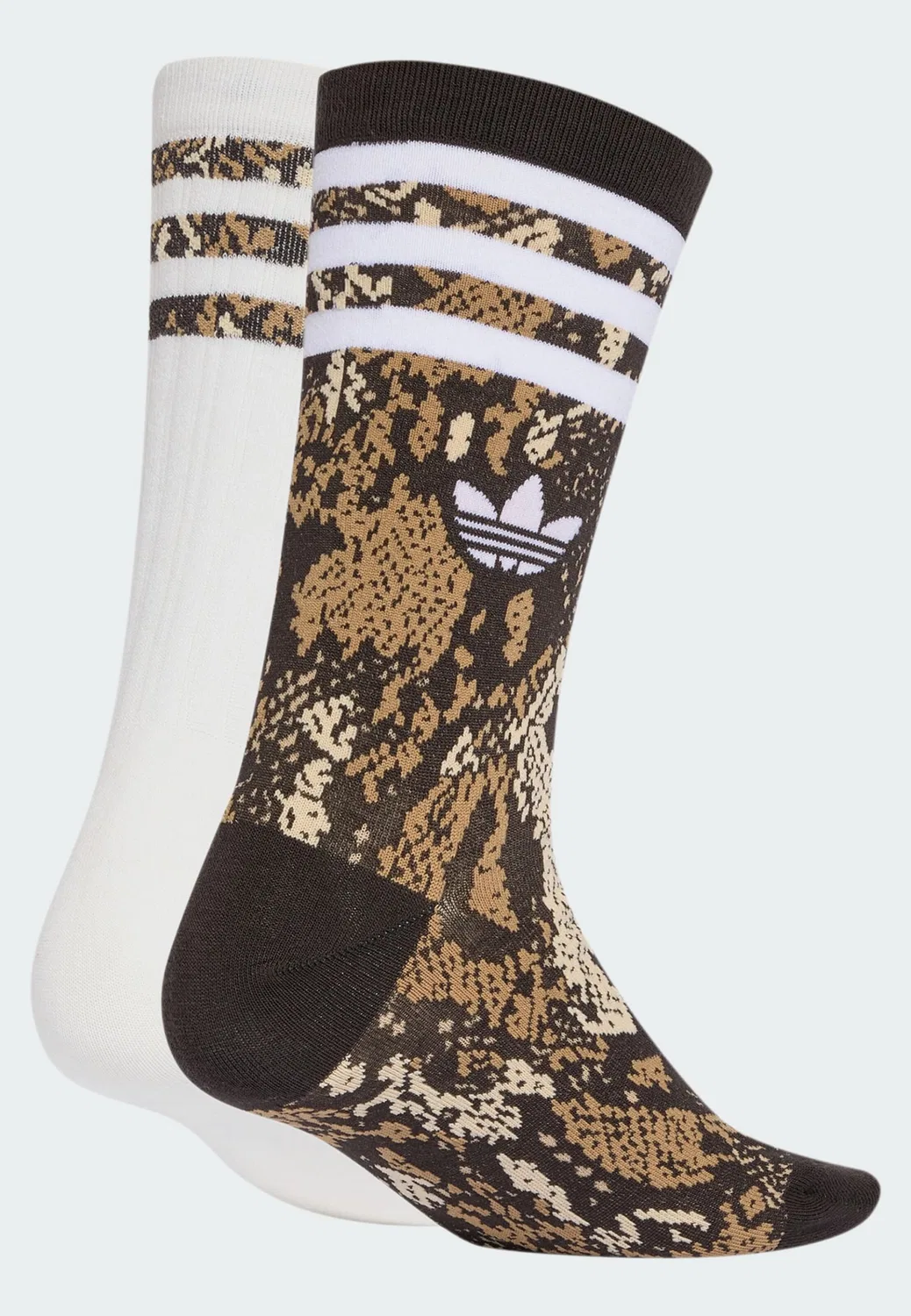 Носки Adidas Originals Snake Crew темно-коричневый, белый — фото 2