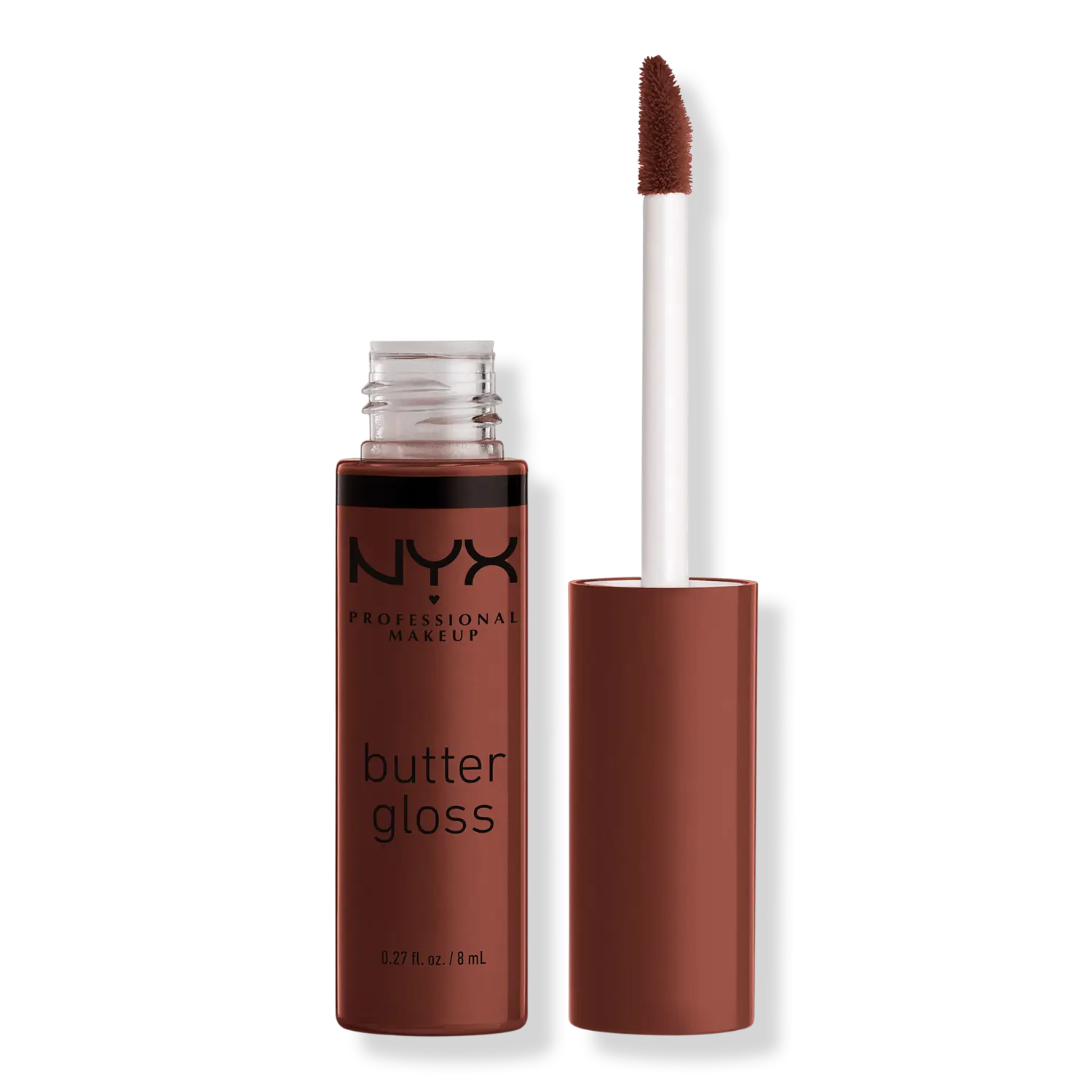

Нелипкий блеск для губ Butter Gloss NYX Professional Makeup, Brownie Drip (deep brown with red undertones)