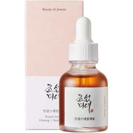 

Beauty of Joseon Repair Serum Женьшень Улитка Муцин 30 мл Корейский уход за кожей Для всех типов кожи