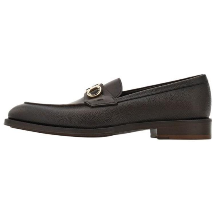 

Ferragamo Мужские лоферы GANCINI, темно-коричневые