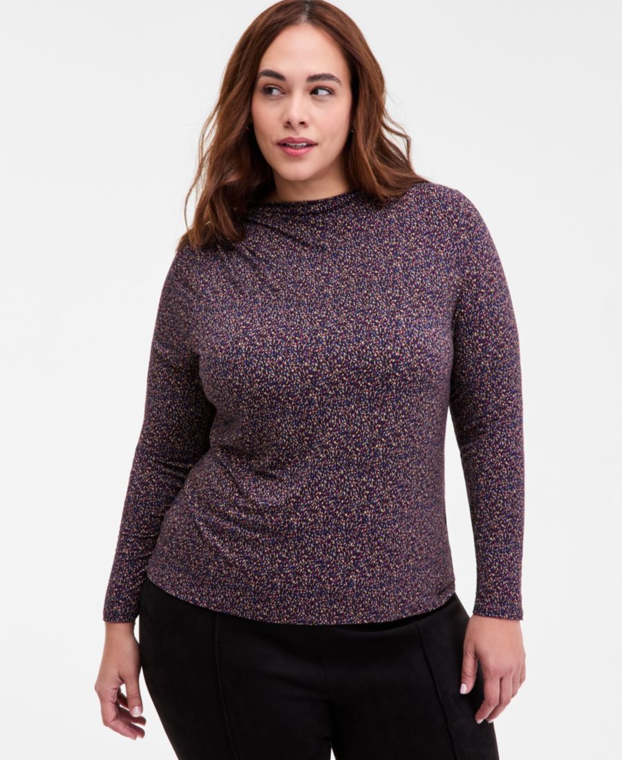 

Женская блузка со сборками Liverpool Los Angeles, Wine Bry Multi