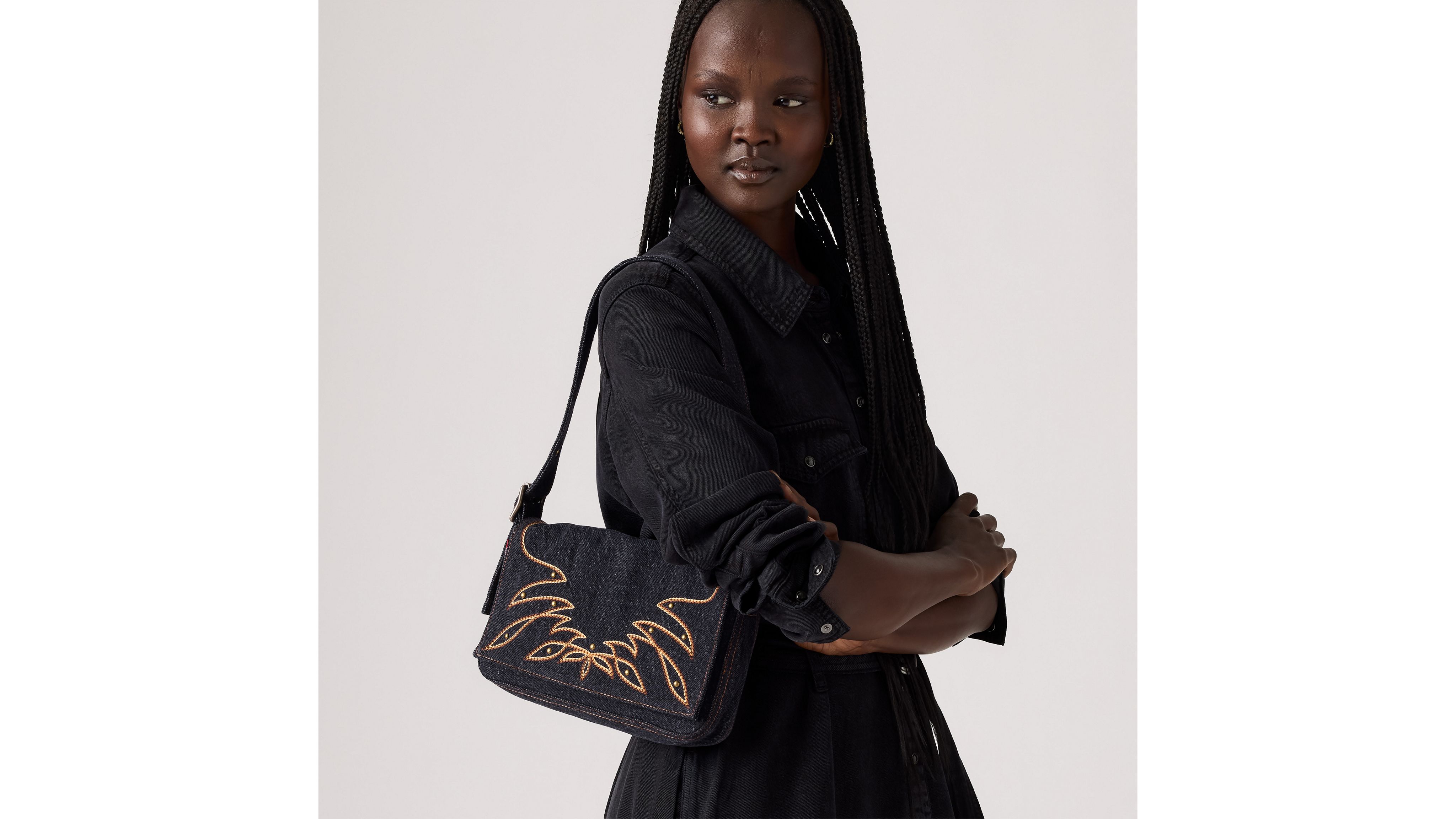 

Сумка через плечо Brannan Levi's, Black Dark Wash - Black