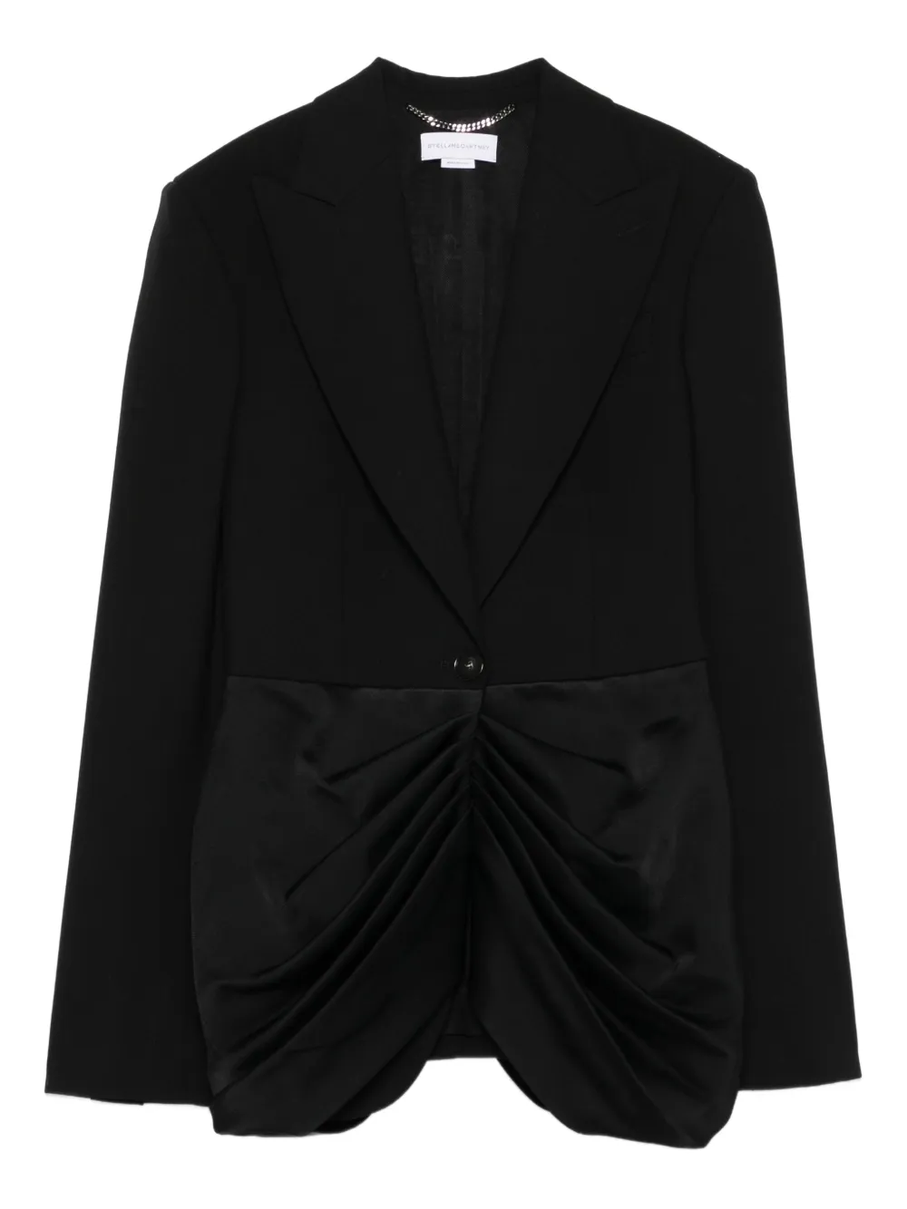 

Блейзер с драпировкой STELLA MCCARTNEY, черный