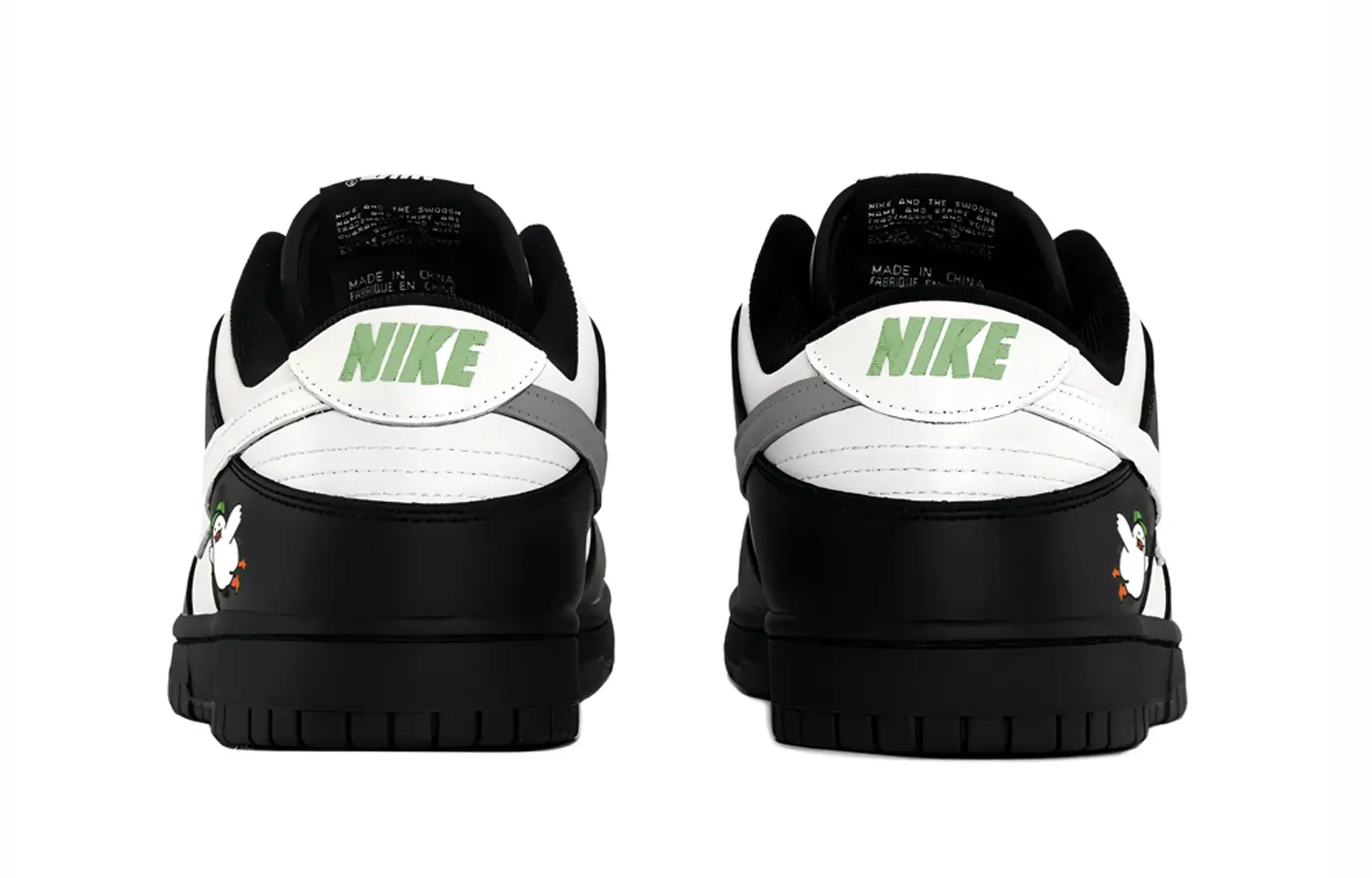 Nike Данки черно-белые голубиные амортизационные низкие скейтбордские кроссовки унисекс белый черный, цвет White Black — фото 4