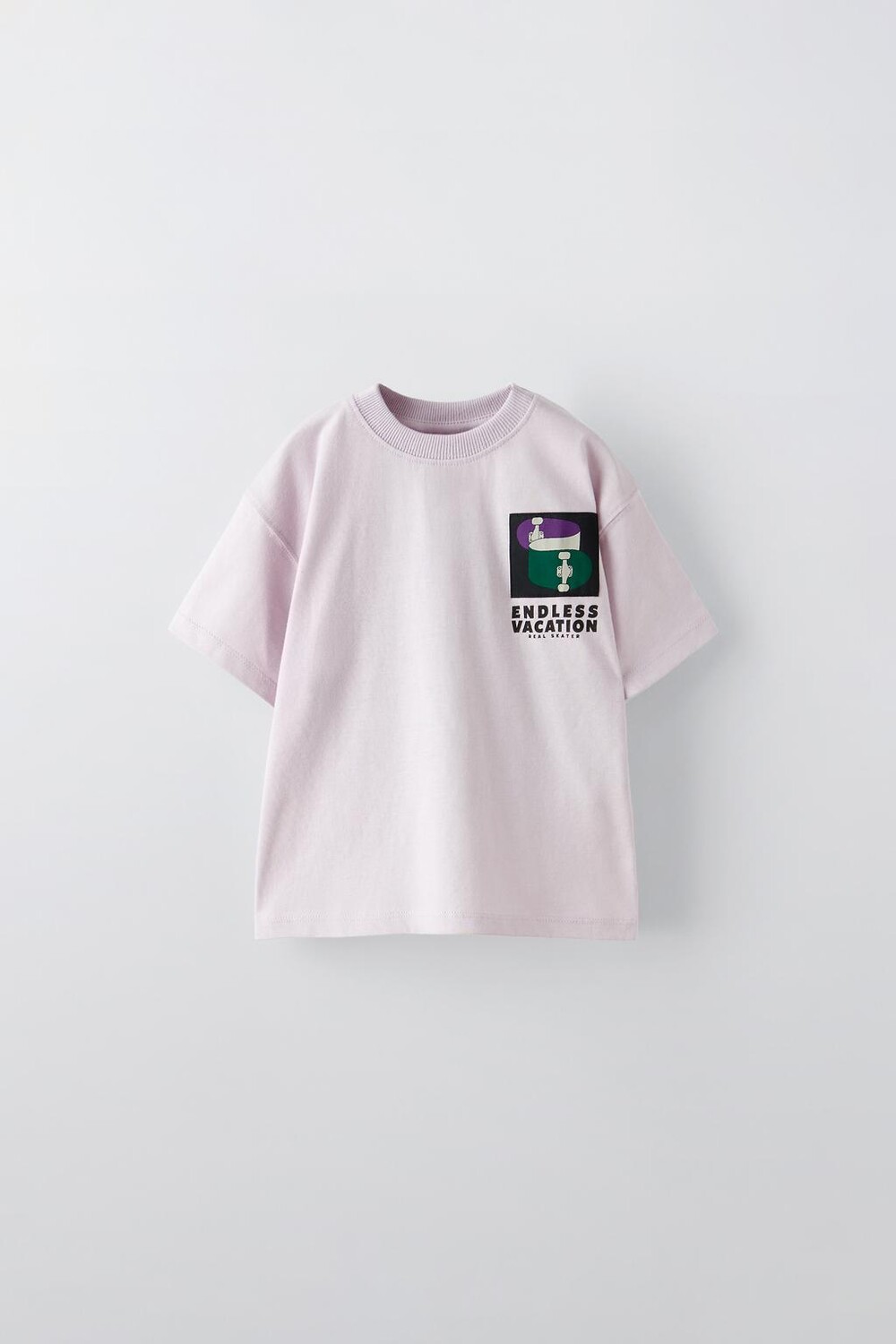 

Футболка с нашивкой skate ZARA, лиловый