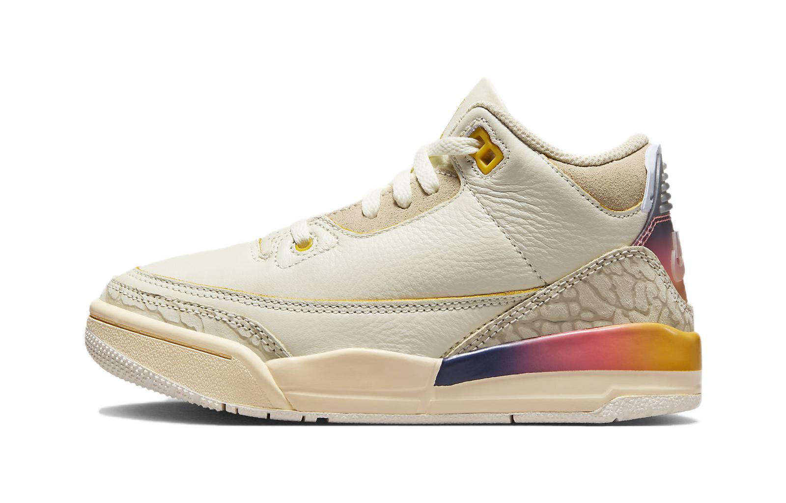 

Кроссовки 3 Retro SP J Balvin Medellín Sunset PS Jordan, Beige Orange