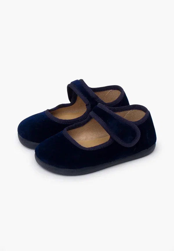 Пинетки-носочки Merceditas barefoot tira adherente baby shoes Pisamonas, темно-синий — фото 2