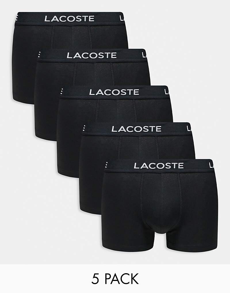 

Комплект из 5 черных трусов Lacoste