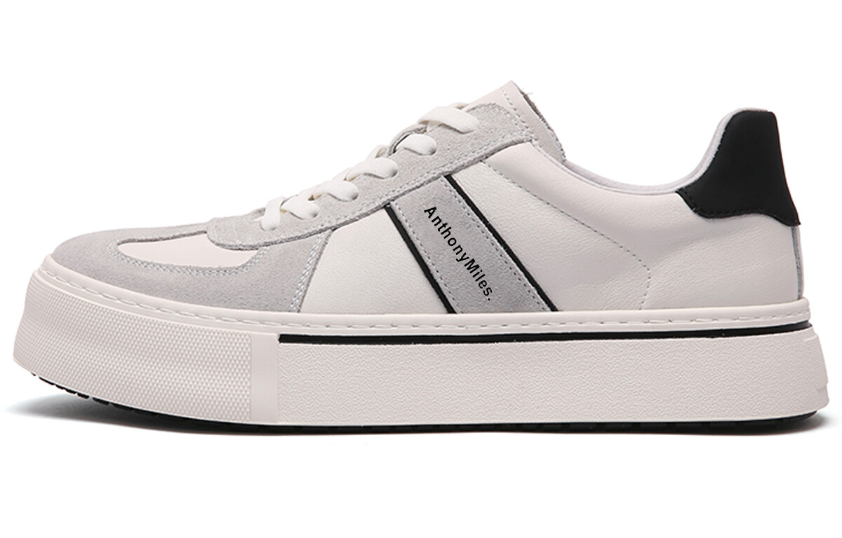 

Кроссовки Anthony Miles Skateboarding Shoes Men Low-top White, белый