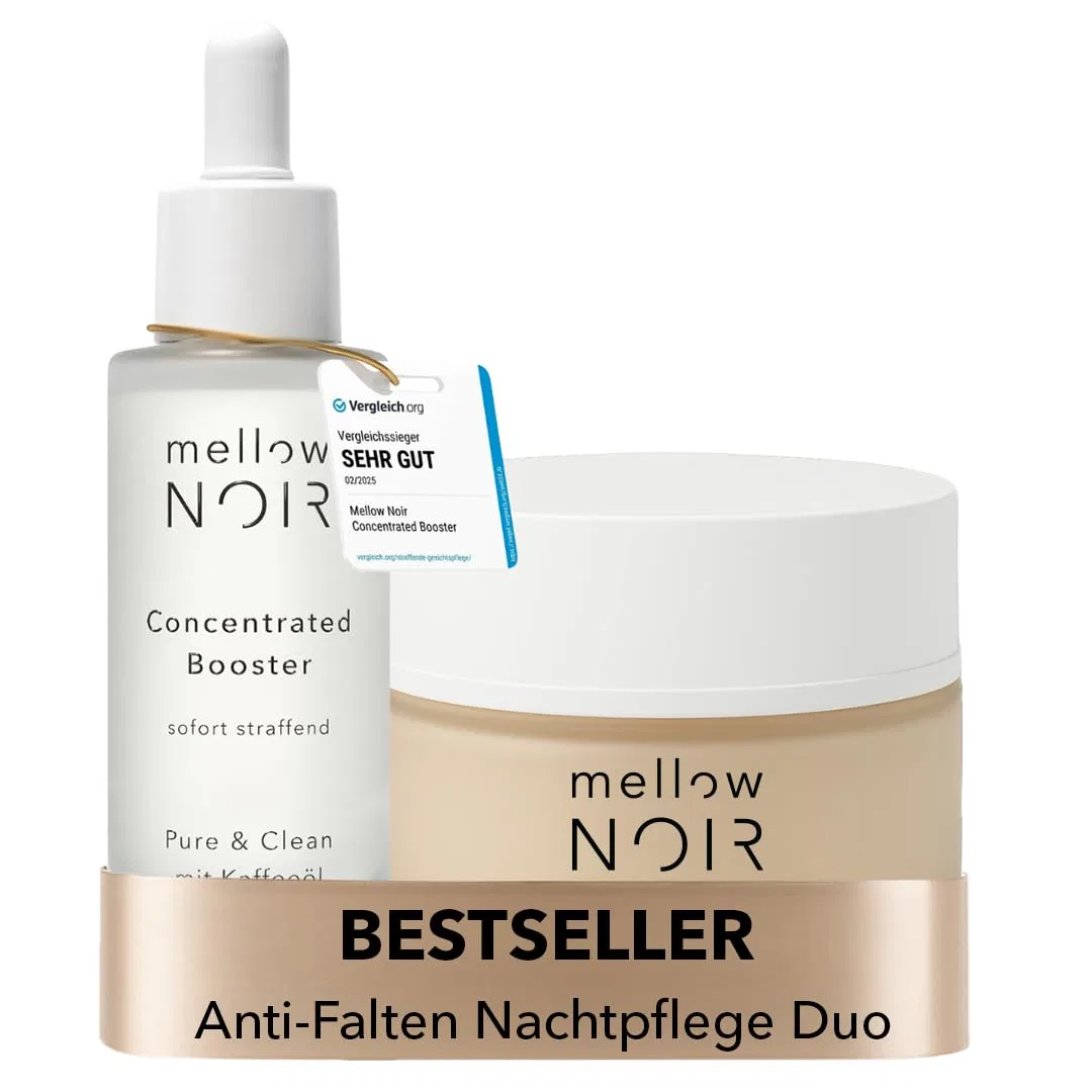 Дуэт антивозрастных ночных кремов mellow NOIR с гиалуроновой сывороткой Mellow Noir