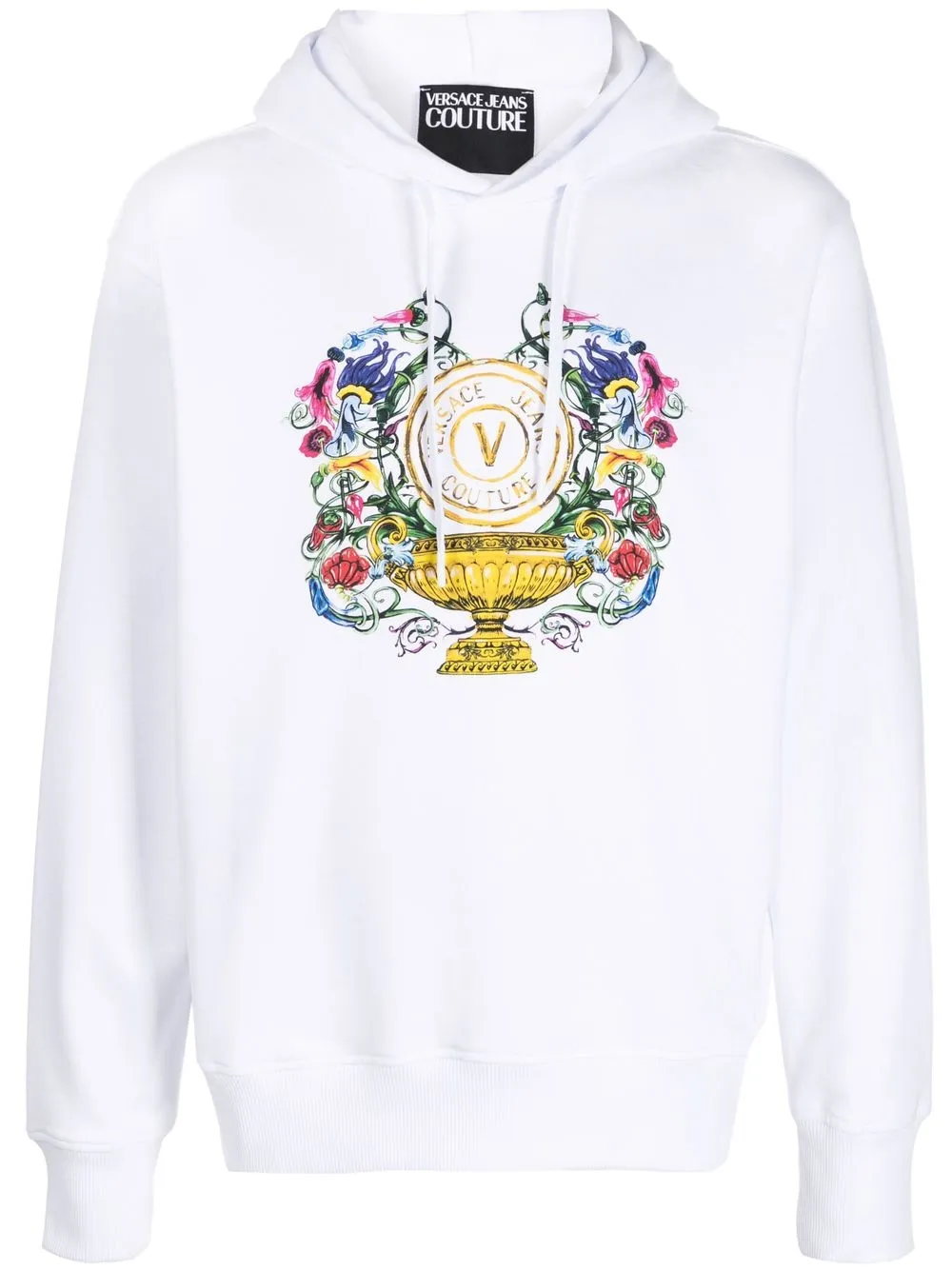 

Худи с логотипом Versace Jeans Couture, белый
