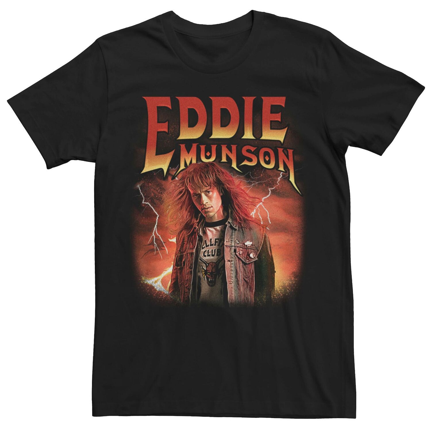 

Мужская футболка Netflix Stranger Things Eddie Munson Licensed Character