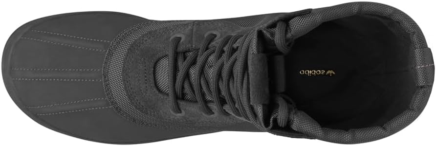 Мужские кроссовки adidas Yeezy 950 с круглым носком и шнуровкой, повседневные ботинки до щиколотки - черные — фото 3