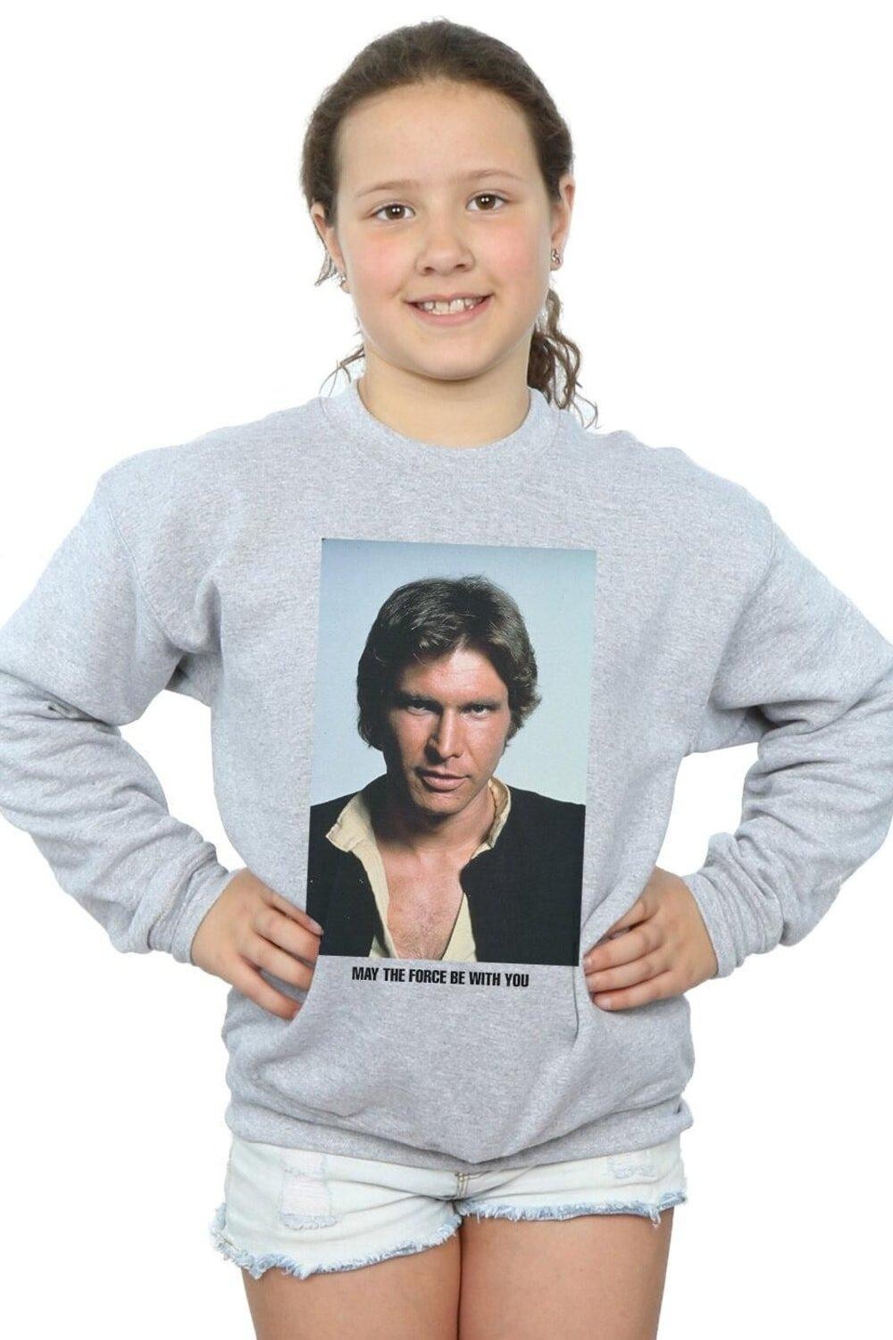 

Толстовка Han Solo May The Force Star Wars, серый
