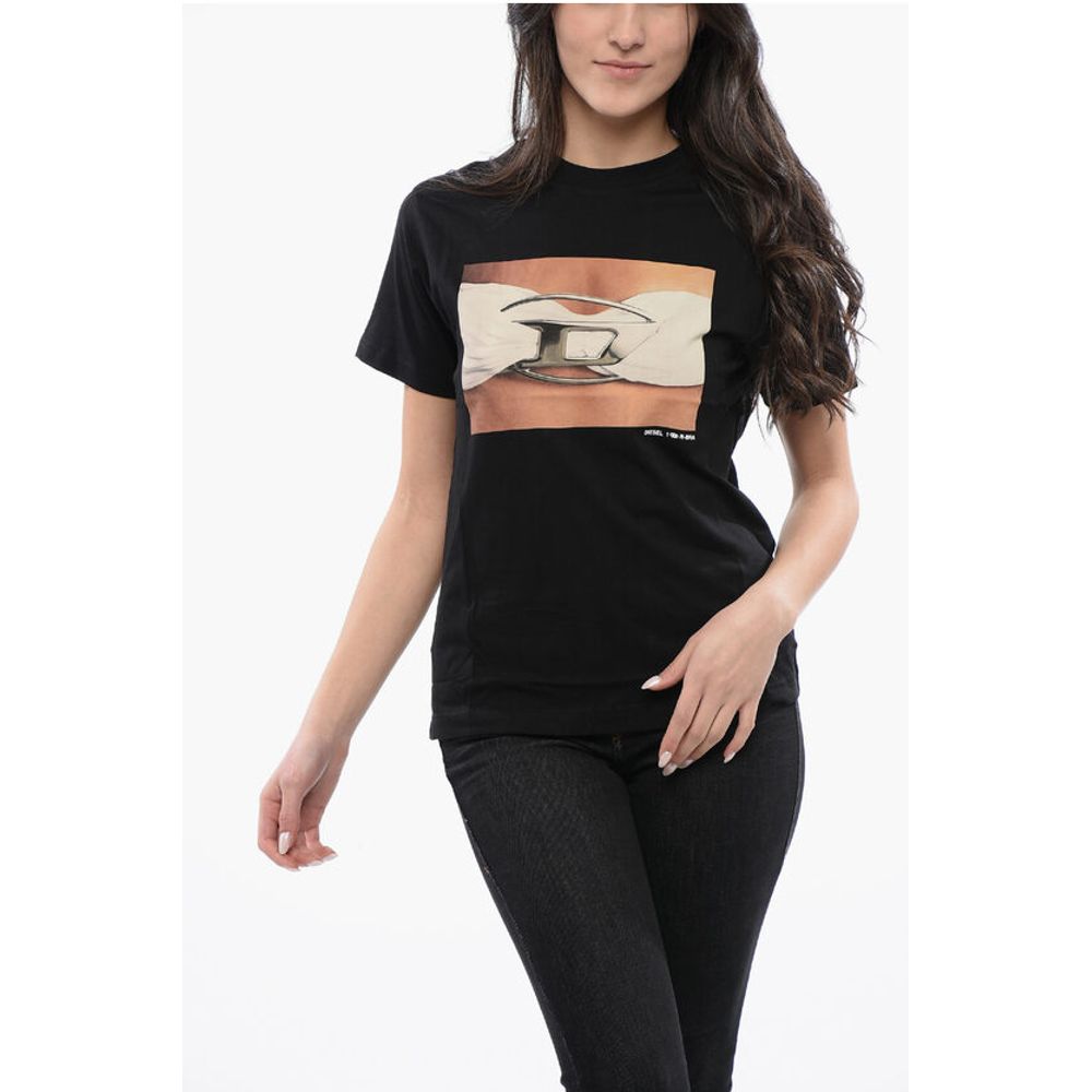 

Футболка с круглым вырезом и принтом RED TAG Cotton T-REGS-N3 Diesel, Black