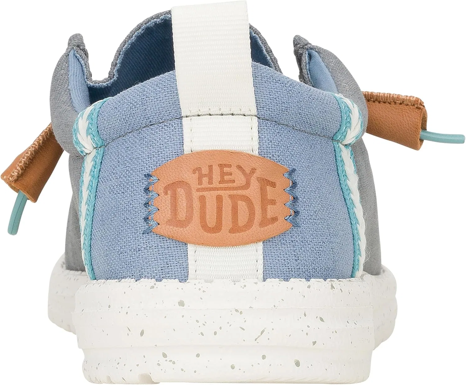 Мужские льняные туфли HEYDUDE Wally Craft, Monument Grey Faded Denim — фото 3