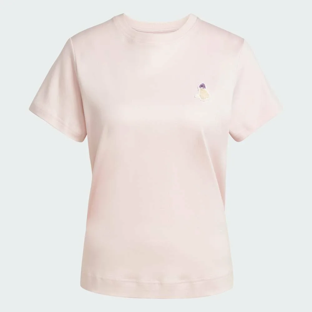 Футболка с коротким рукавом с графическим изображением кошки Adidas, pink — фото 4