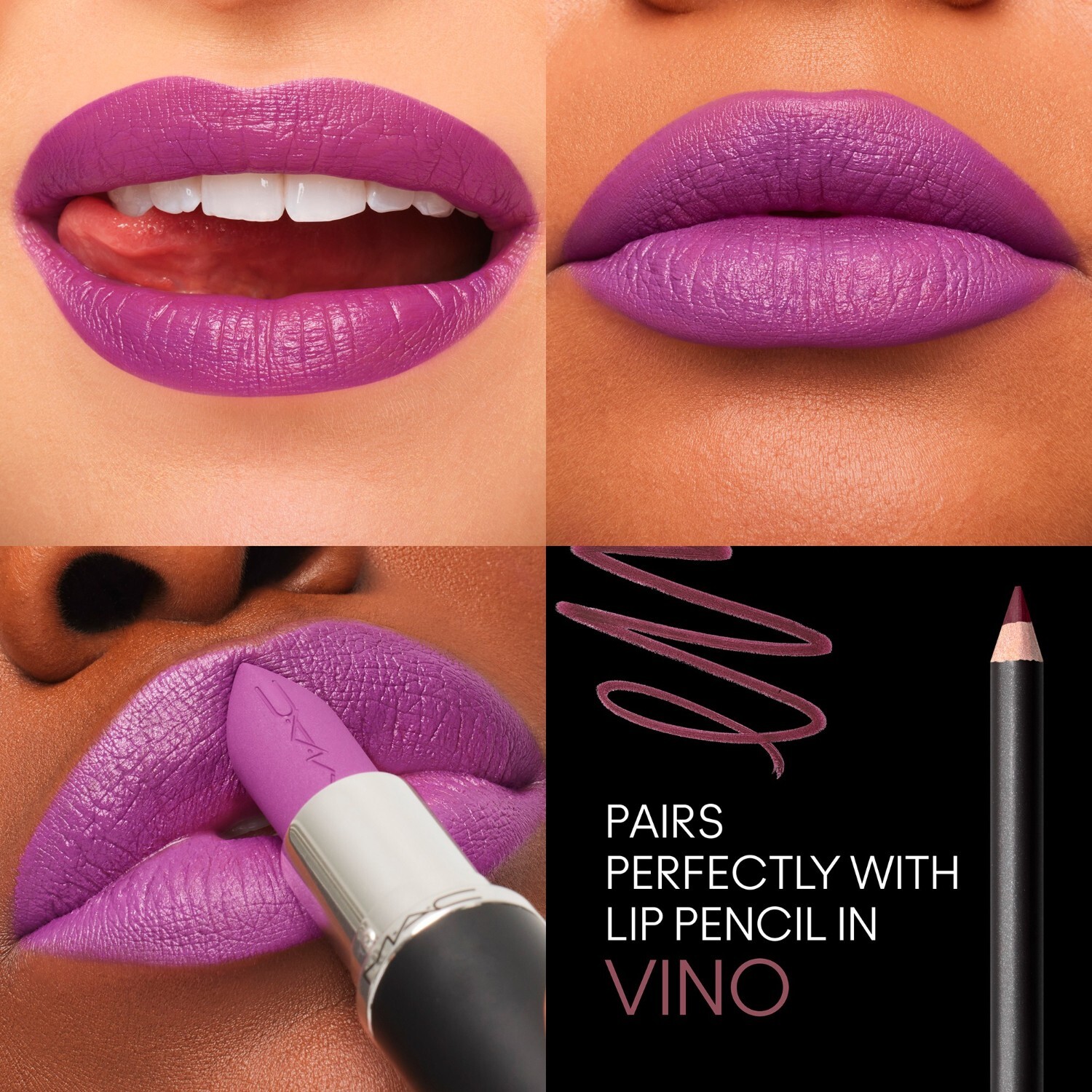 Помада для губ m·a·cximal silky matte Mac, 93 - everybodys heroine, вес 3.5 гр. — фото 3