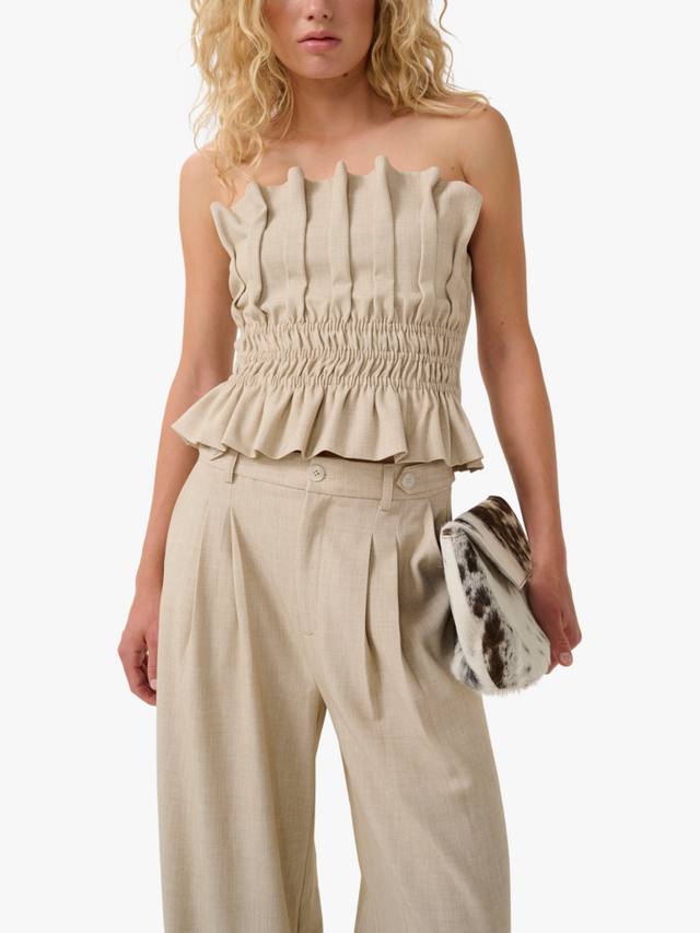 

Топ-корсет Decy с плиссировкой Gestuz, Light Sand Melange