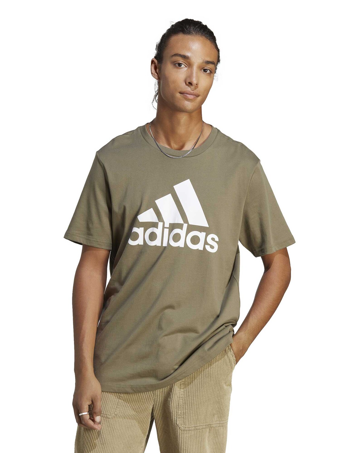 

Футболка Adidas Sportswear Essentials Single Jersey Big Logo, зеленый