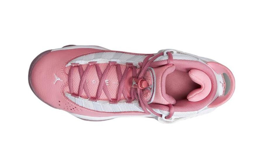 Баскетбольные кроссовки Air 6 Rings Kids GS Mid-top Pink Jordan, розовый — фото 3